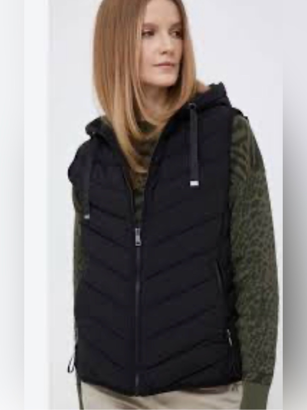 Lauren Ralph Lauren Black Quilted Hooded Vest